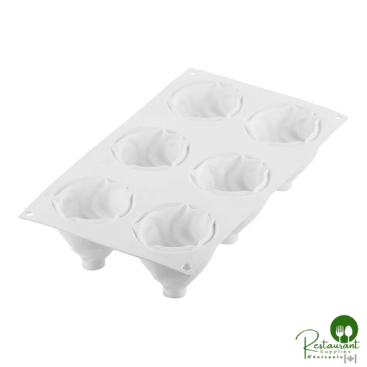 Silikomart Curve Chantilly 15 Compartment White Silicone Baking Mold - 1 7/8" x 1 5/8" Cavities CURVE CHANTILLY 30