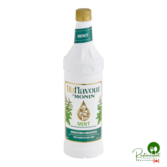 TruFlavour by Monin Unsweetened Mint Flavor Concentrate 1 Liter - 4/Case
