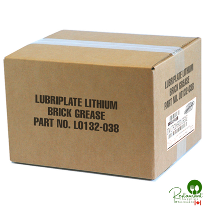 L0132-038 LUBRIPLATE LITHIUM BRICK GREASE [ REPLACES 131-038 ] – CASE OF 12 – 4LB BRICKS