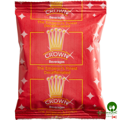 Crown Beverages Emperor's Finest Premium Blend Decaf Coffee Packet 2 oz. - 80/Case