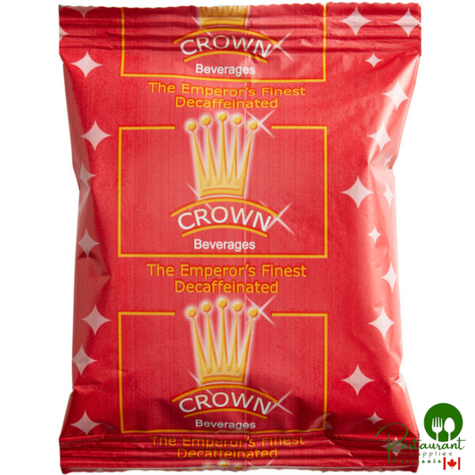 Crown Beverages Emperor's Finest Premium Blend Decaf Coffee Packet 2 oz. - 80/Case
