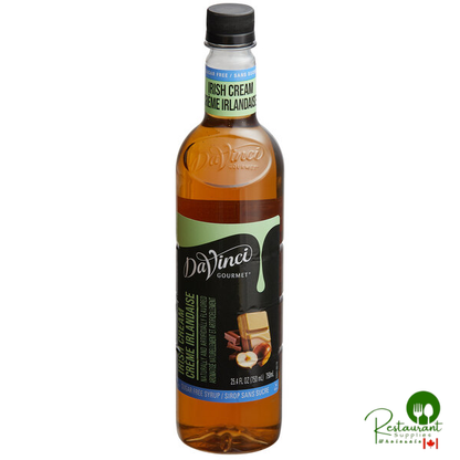 DaVinci Gourmet Sugar-Free Irish Cream Flavoring Syrup 750 mL - 4/Case