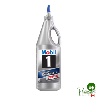 MOBIL 1 SYN GEAR LUBE LS 75W140 – CASE OF 12 – 1 QUART BOTTLES