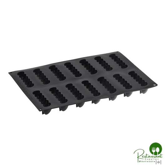 Pavoni Pavoflex 14 Compartment Domino Silicone Baking Mold PX4373S - 4 15/16" x 1 5/16" x 1 1/4" Cavities