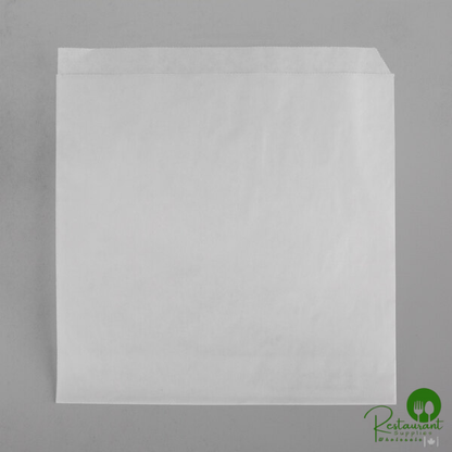 GET Enterprises 7" x 7" White Double-Open Bag / Cone Basket Liner - 2,000/Case