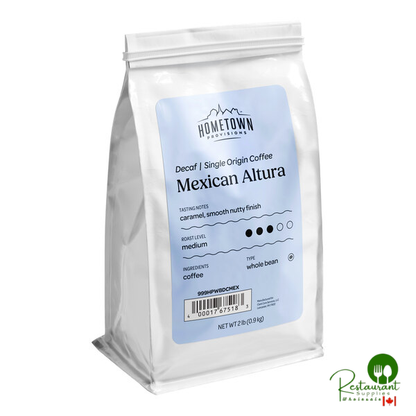Hometown Provisions Mexican Decaf Whole Bean Coffee 2 lb. - 5/Case
