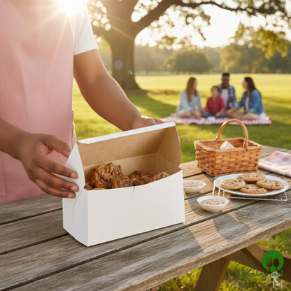 Southern Champion 8" x 4" x 4" White Cupcake / Bakery Box - 250/Case