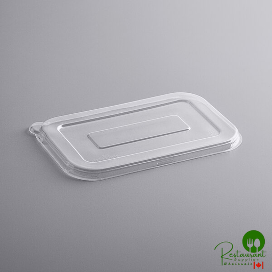 Fineline 42RCFL2432 Conserveware PETE Flat Lid for 24/32 oz. Rectangular Bowls - 300/Case