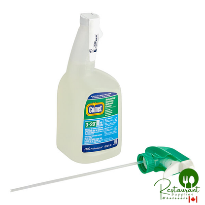 Comet 22569 Disinfecting / Sanitizing Bathroom Cleaner Ready-to-Use Bottles with Foil Seal 32 oz. - 8/Case