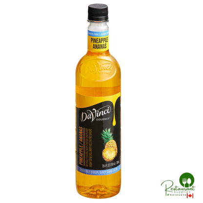 DaVinci Gourmet Sugar-Free Pineapple Flavoring / Fruit Syrup 750 mL - 4/Case