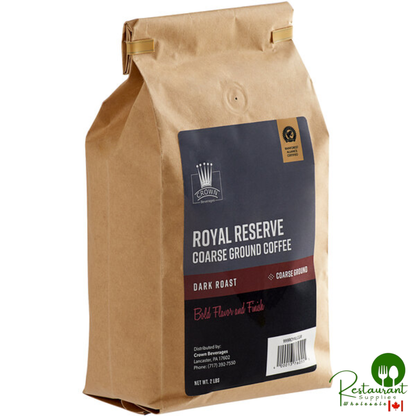 Crown Beverages Royal Reserve Guatemalan Coarse Ground Coffee 2 lb. - 5/Case