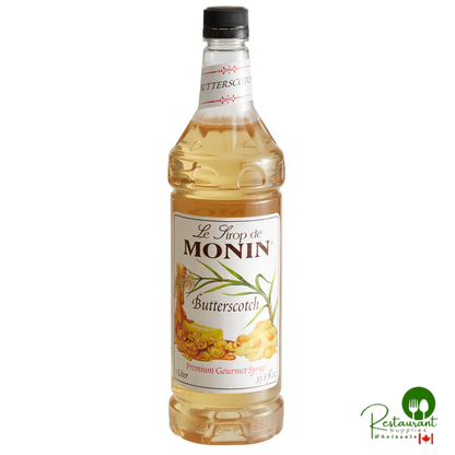 Monin Premium Butterscotch Flavoring Syrup 1 Liter - 4/Case
