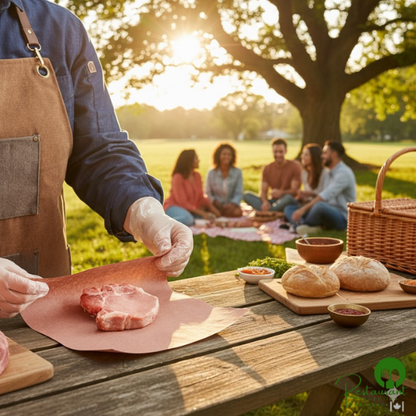 12'' x 700' 40 lb. Pink / Peach Butcher Paper Roll By Prime