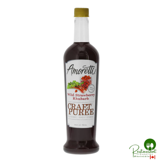 Amoretti Wild Strawberry Rhubarb Craft Puree 25.4 fl. oz.