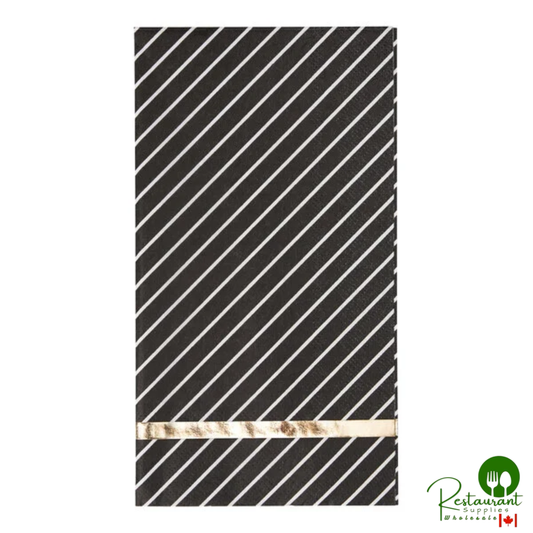 Sophistiplate Everyday Black Paper Guest Towel - 240/Case