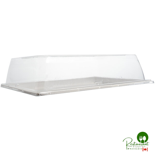 Fineline 42RCL127 Conserveware PETE Lid with Vent for 12" x 7" Rectangular Plate - 120/Case