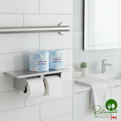 Cottonelle® Professional 4" x 4" Individually-Wrapped 2-Ply 451 Sheet Toilet Paper Roll - 60/Case