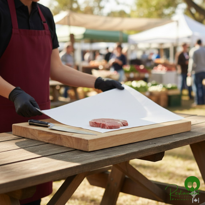 18" x 700' 40 lb. Premium White True Butcher Paper Roll By Prime