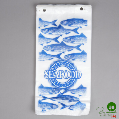 Seafood Bag 7" x 4" x 15" "Delicious Seafood" Design - 1,000/Case