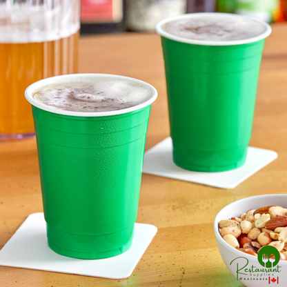 16 oz. Green Plastic Cup By Prime - 1,000/Case