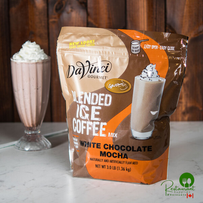 DaVinci Gourmet 3 lb. Ready to Use White Chocolate Mocha Mix - 4/Case