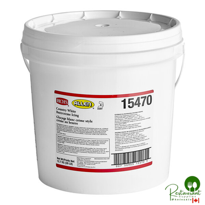 Rich's Country White Buttrcreme Icing - 28 lb. Pail