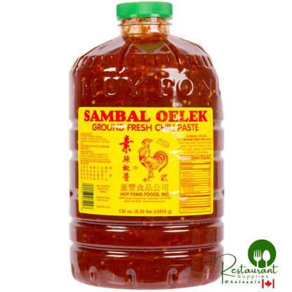 Huy Fong 8.5 lb. Sambal Oelek Fresh Ground Chili Paste - 3/Case