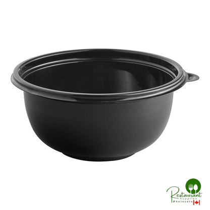 16 oz. Black PET Plastic Round Catering / Serving Bowl By Prime - 200/Case