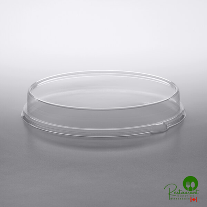 Solut 04629-0200 10 1/4" Clear Round Low Dome To-Go Plate Lid - 200/Case