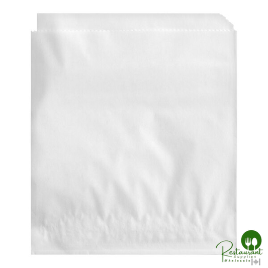 GET Enterprises 6" x 5 1/2" White Double Open Bag / Cone Basket Liner - 2,000/Case