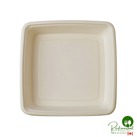Fineline 43ST9 Conserveware 9" Square Bagasse Take-Out Tray - 200/Case