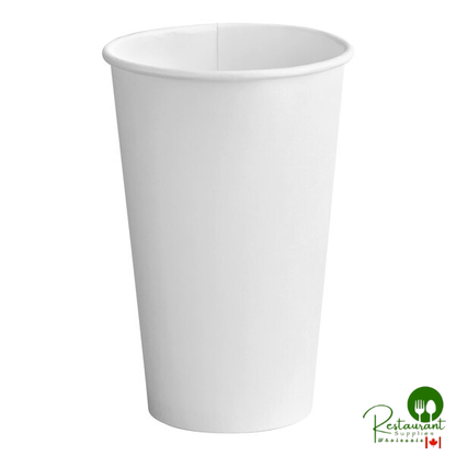 Solo 316W-2050 White Poly Paper Hot Cup - 16 oz. - 1,000/Case