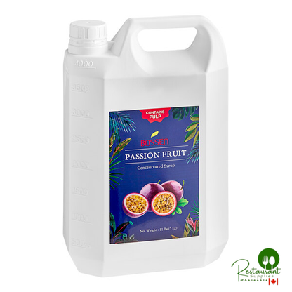 Bossen Passion Fruit Concentrated Syrup with Pulp 168 fl. oz. - 4/Case