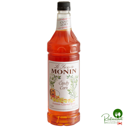 Monin Premium Candy Corn Flavoring Syrup 1 Liter - 4/Case