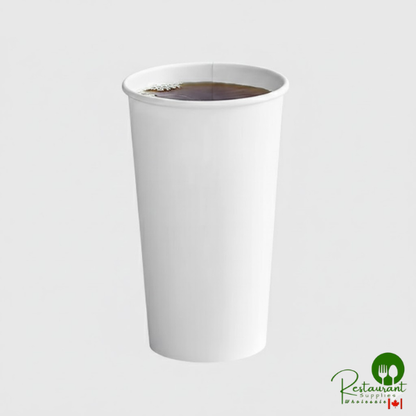 Solo 420W-2050 White Poly Paper Hot Cup - 20 oz. - 600/Case