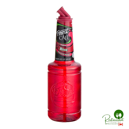 Finest Call Premium Rose Syrup 1 Liter - 12/Case