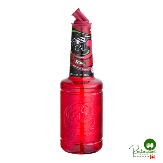 Finest Call Premium Rose Syrup 1 Liter - 12/Case