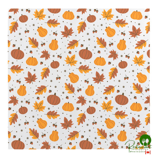 12" x 12" Autumn Print Deli Sandwich Wrap Paper By Prime - 5,000/Case