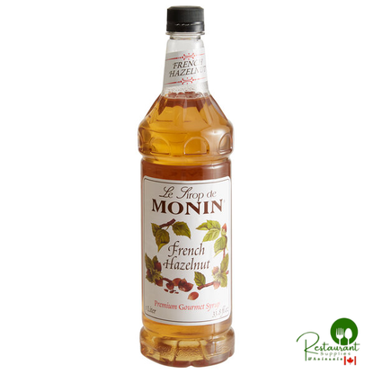 Monin Premium French Hazelnut Flavoring Syrup 1 Liter - 4/Case
