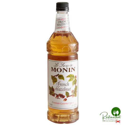 Monin Premium French Hazelnut Flavoring Syrup 1 Liter - 4/Case