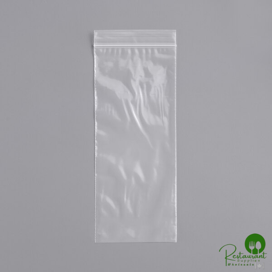 LK Packaging Clear Line 4" x 10" Seal Top Plastic Food Bag - 1,000/Case