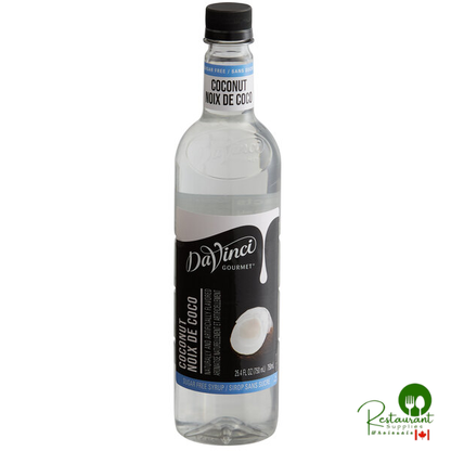 DaVinci Gourmet Sugar-Free Coconut Flavoring Syrup 750 mL - 4/Case