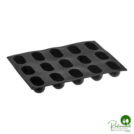 Pavoni Pavoflex 15 Compartment Delish Silicone Baking Mold PX4356S - 3 1/4" x 1 3/4" x 1 7/16" Cavities