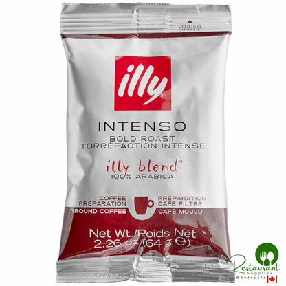 illy Intenso Coffee Packet 2.26 oz. - 48/Case