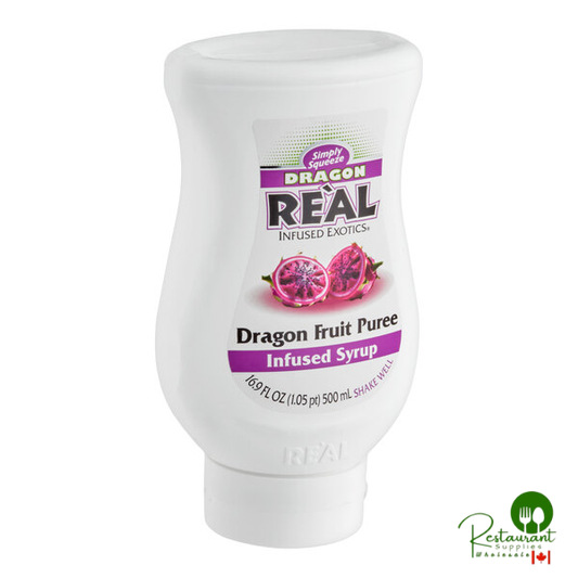 Real Dragon Fruit Puree Infused Syrup 16.9 fl. oz. - 6/Case