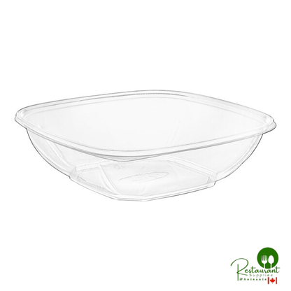 32 oz. Clear PET Plastic Square Catering / Serving Bowl By Prime - 300/Case