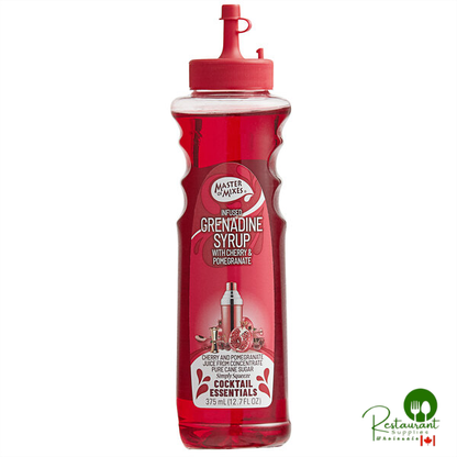 Master of Mixes 375 mL Grenadine Syrup - 12/Case