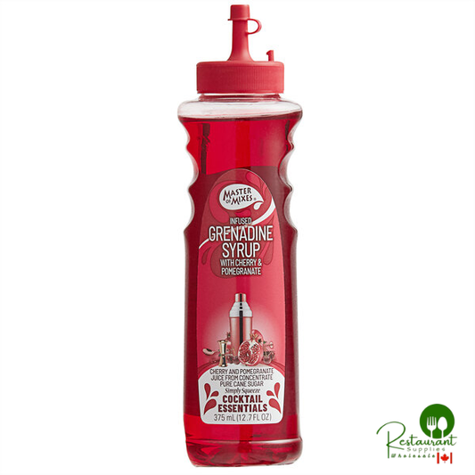 Master of Mixes 375 mL Grenadine Syrup - 12/Case