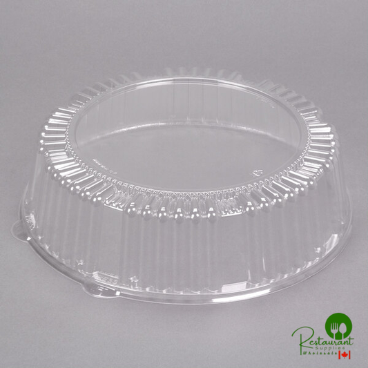 WNA Comet A12PETDM CheckMate 12" Clear PET Plastic Round Standard Height Dome Lid - 25/Case