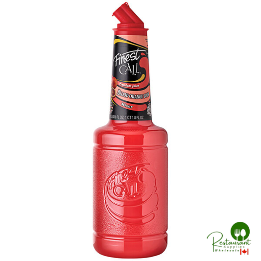 Finest Call 1 Liter Premium Blood Orange Sour Mix - 12/Case